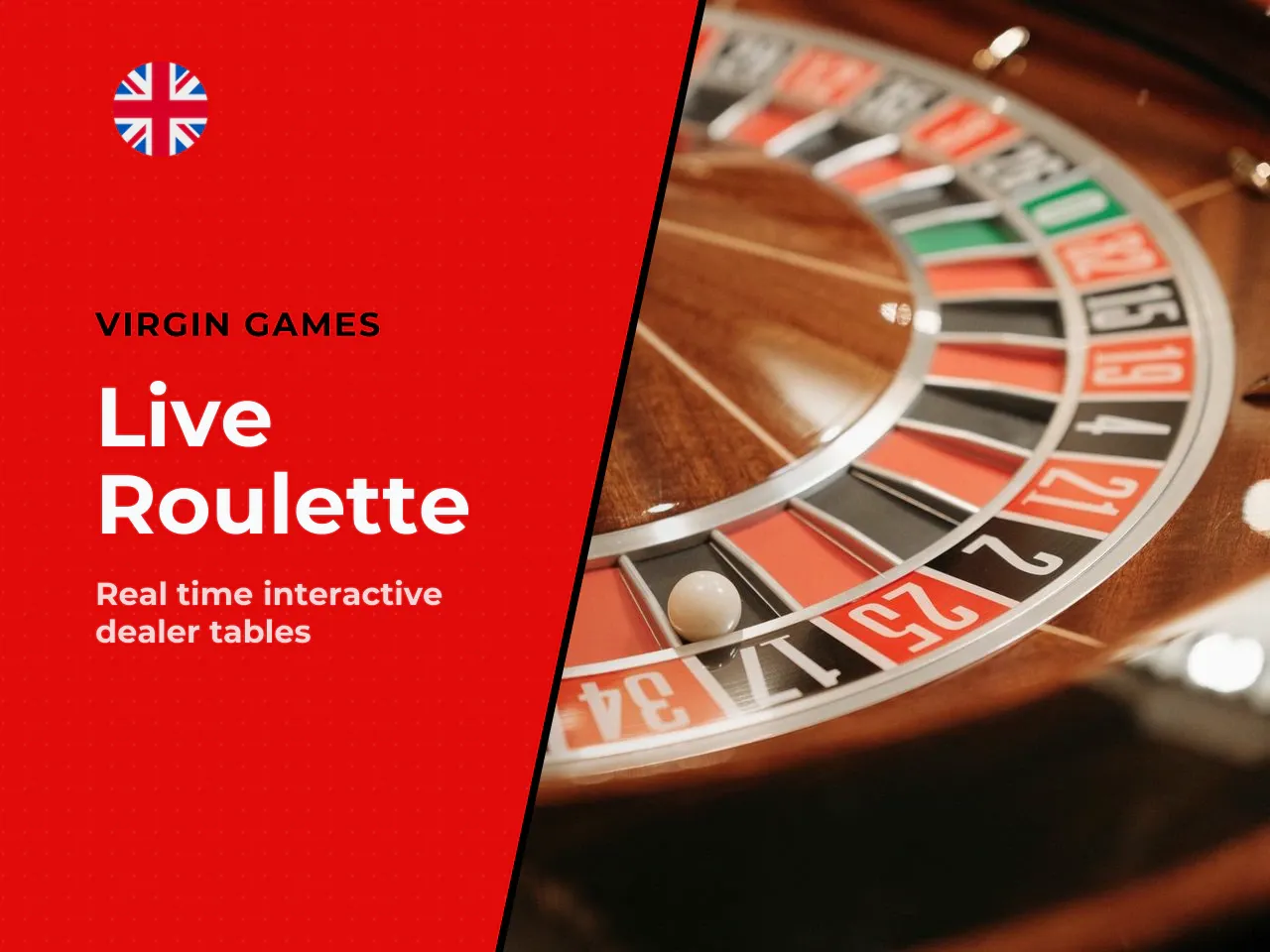 Virgin Games Live Signature Roulette and