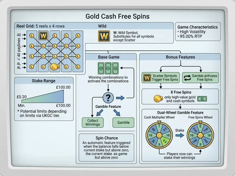 Gold Cash Free Spins slot machine technical specification layout